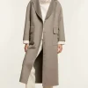 Grey cashmere coat