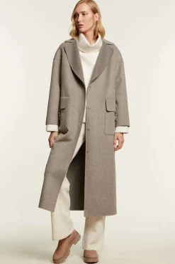 Grey cashmere coat