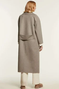 Grey cashmere coat