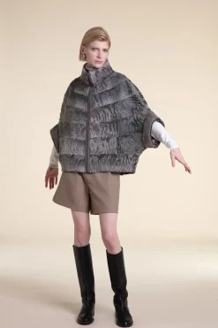 Karakul lamb fur coat
