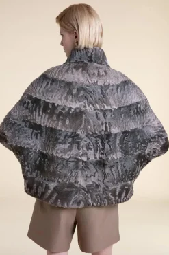 Karakul lamb fur coat