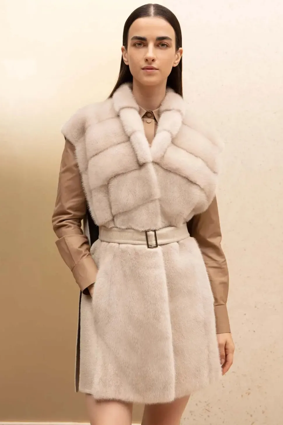 Ladies mink vest