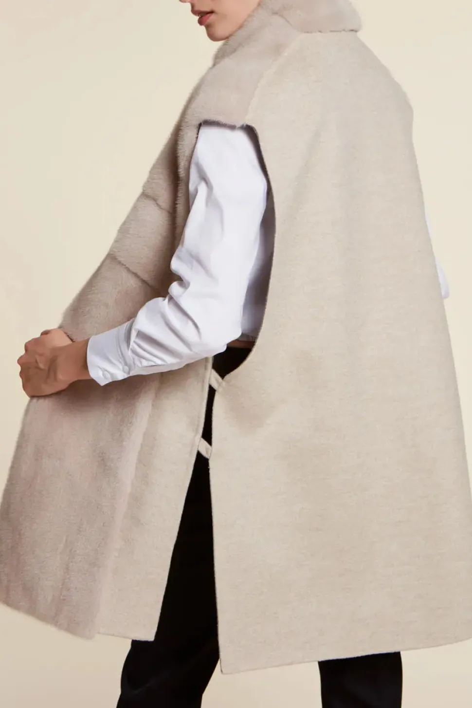 Ladies mink vest