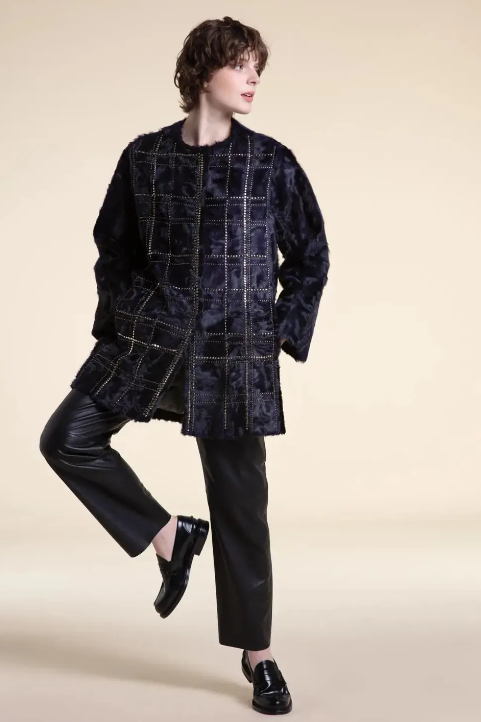 Lamb fur jacket