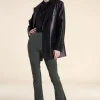 Leather black blazer