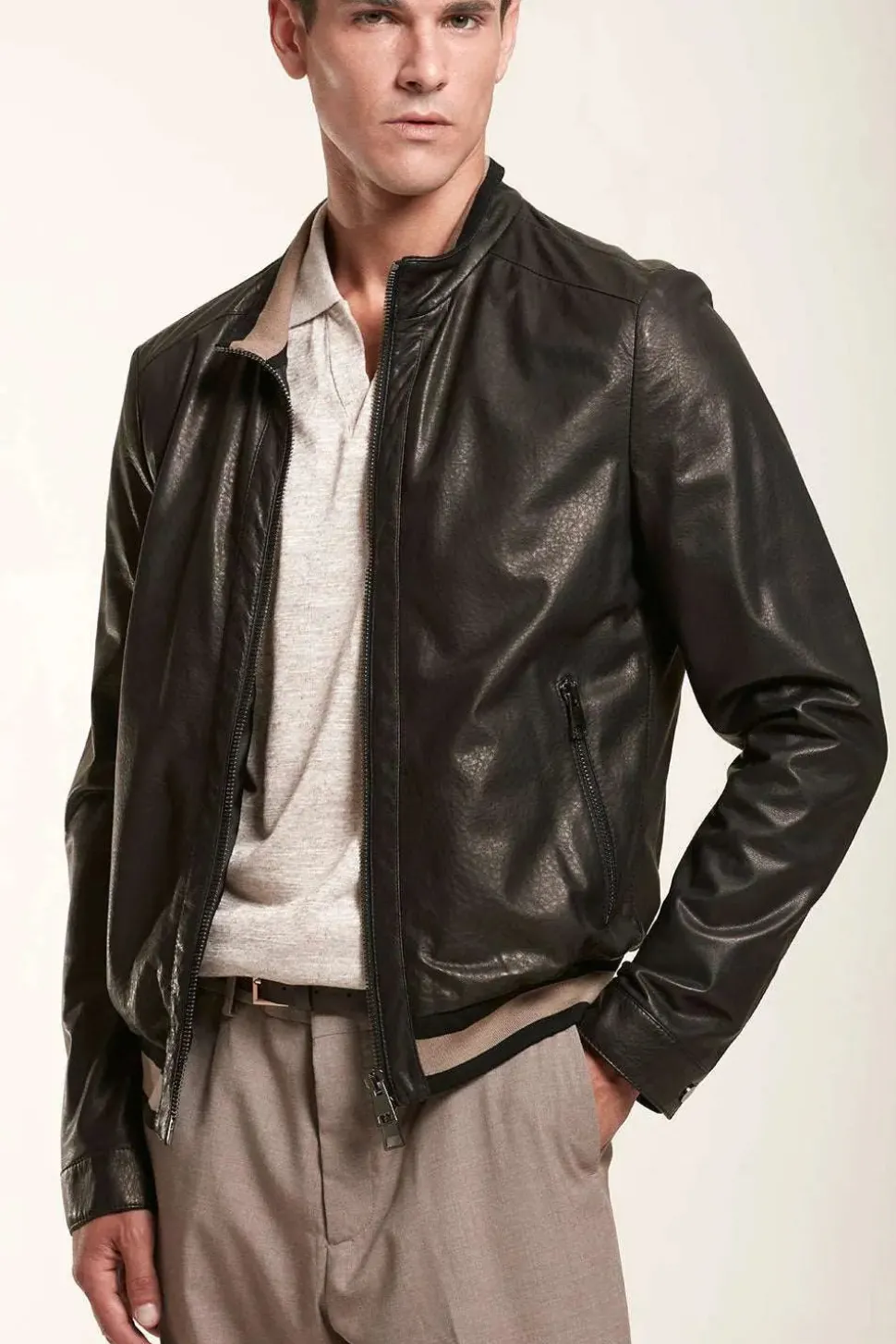 Leather jacket mens
