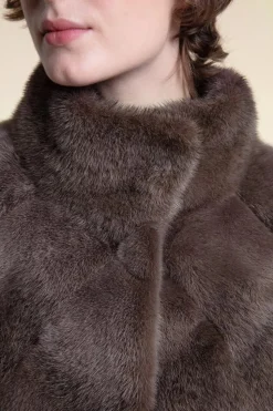 Long mink jacket