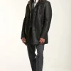 Long sheepskin jacket for men