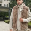 Male fur vest