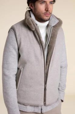 Male fur vest