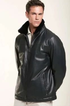 Men leather jacket