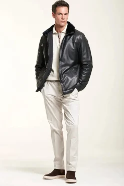 Men leather jacket