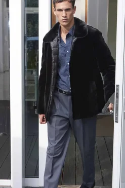 Men mink jacket