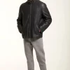 Men sheepskin jacket