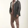 Men sheepskin jacket