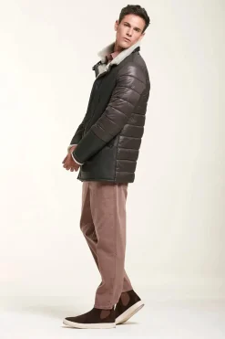 Men sheepskin jacket