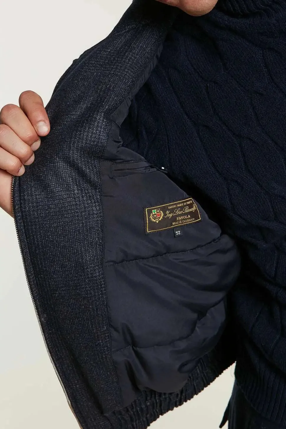 Mens bomber jacket with fur