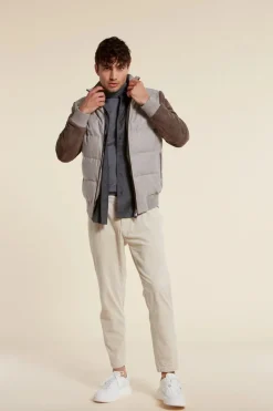 Mens cashmere puffer jacket