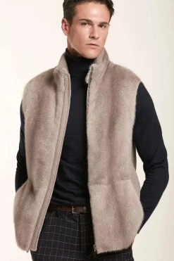 Mens mink vest