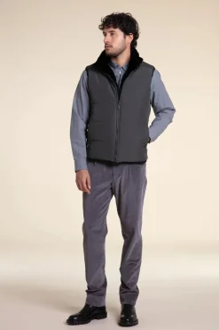 Mens real fur vest