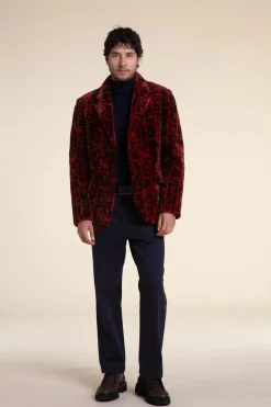 Mens sheared mink coat