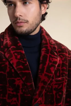 Mens sheared mink coat