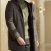 Mens winter coat with fur hood