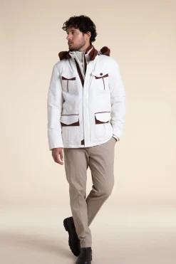 Mens winter coat with hood