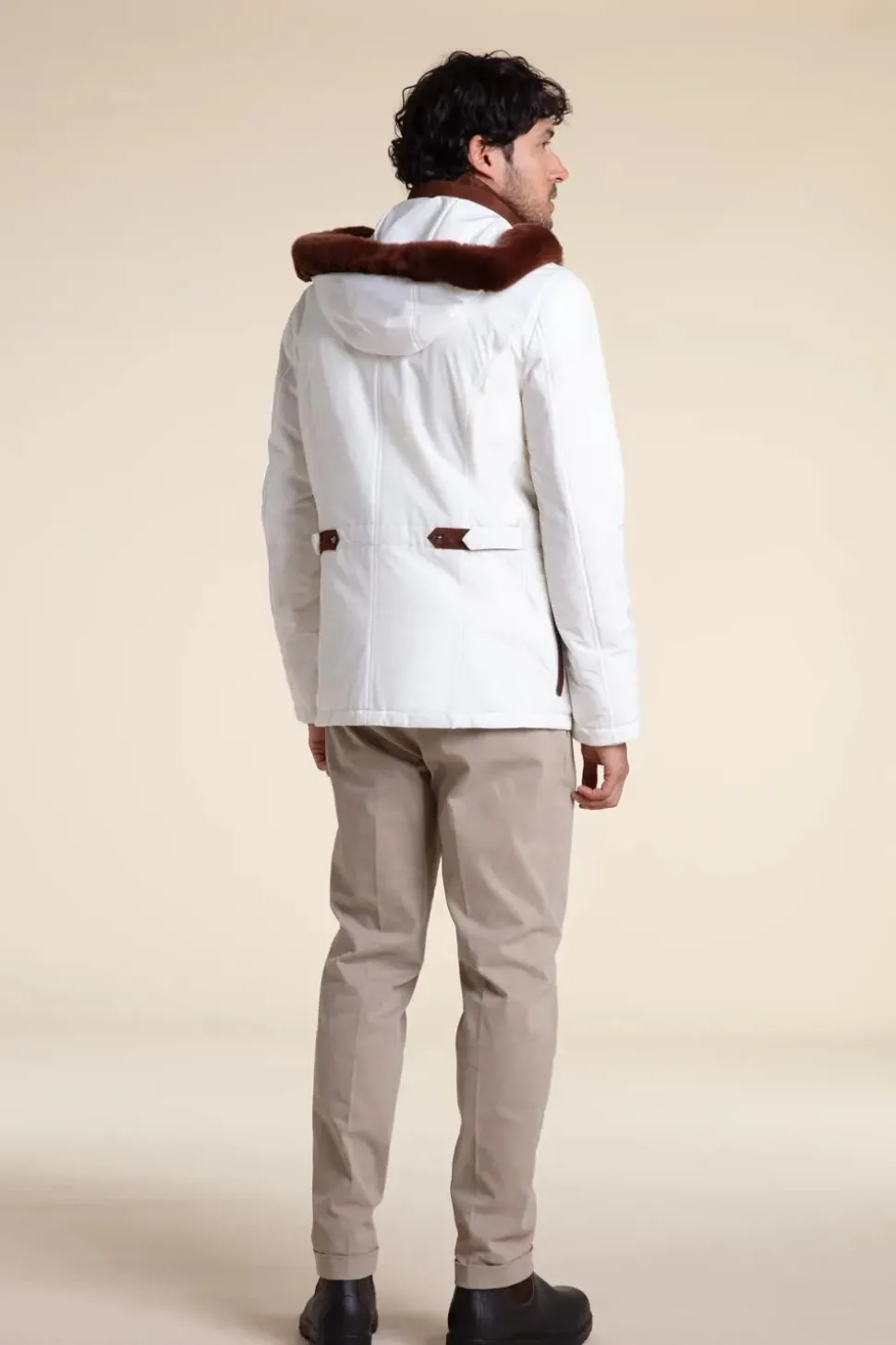 Mens winter coat with hood