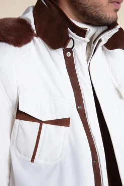 Mens winter coat with hood