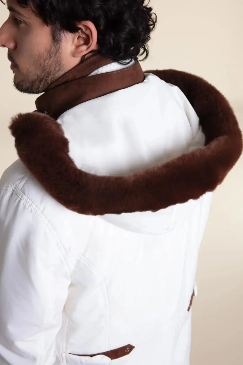 Mens winter coat with hood