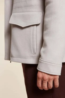 Mens winter jacket with fur hood