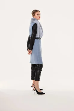 Mink and cashmere vest