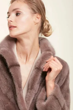 Mink fur coat