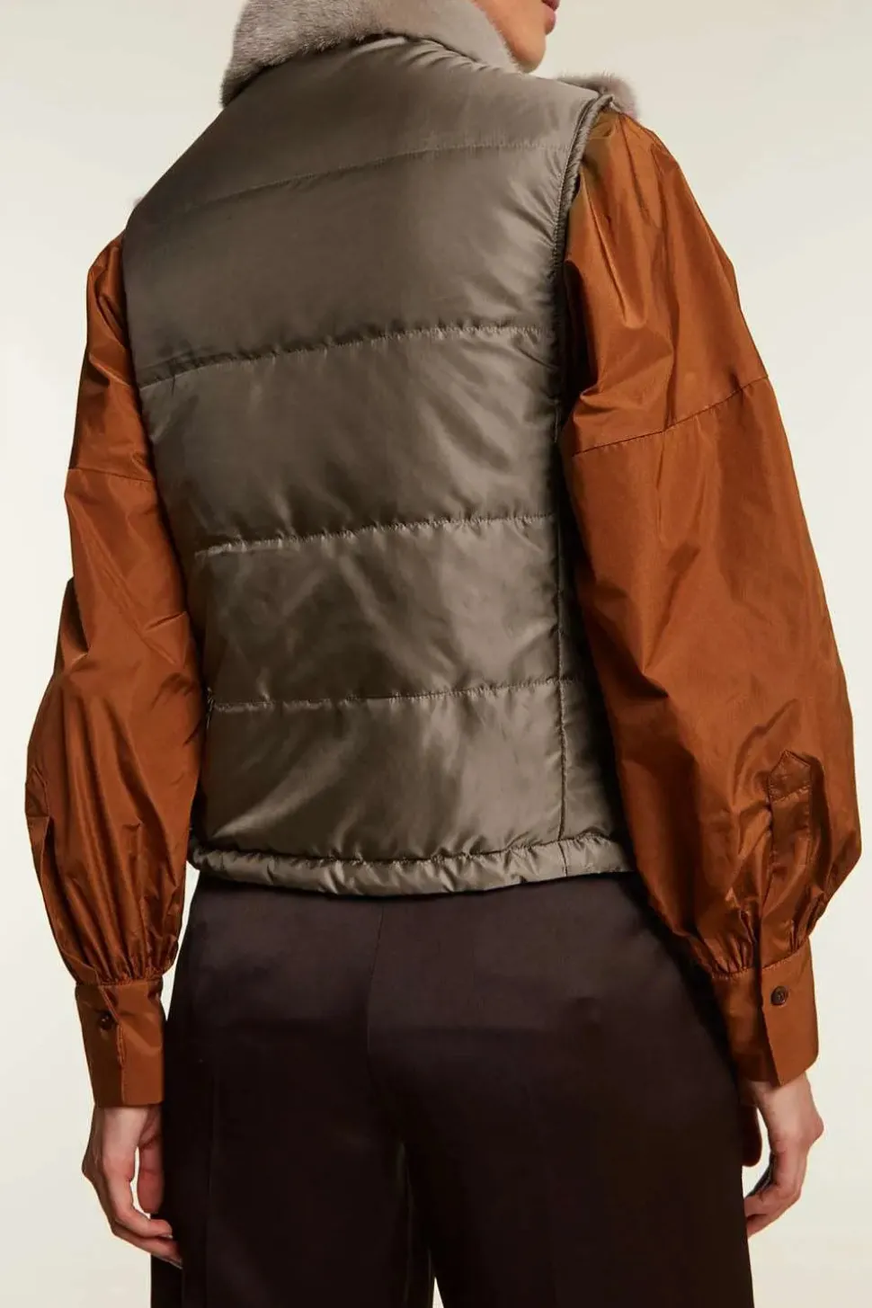 Mink fur vest womens