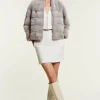 Mink jacket grey