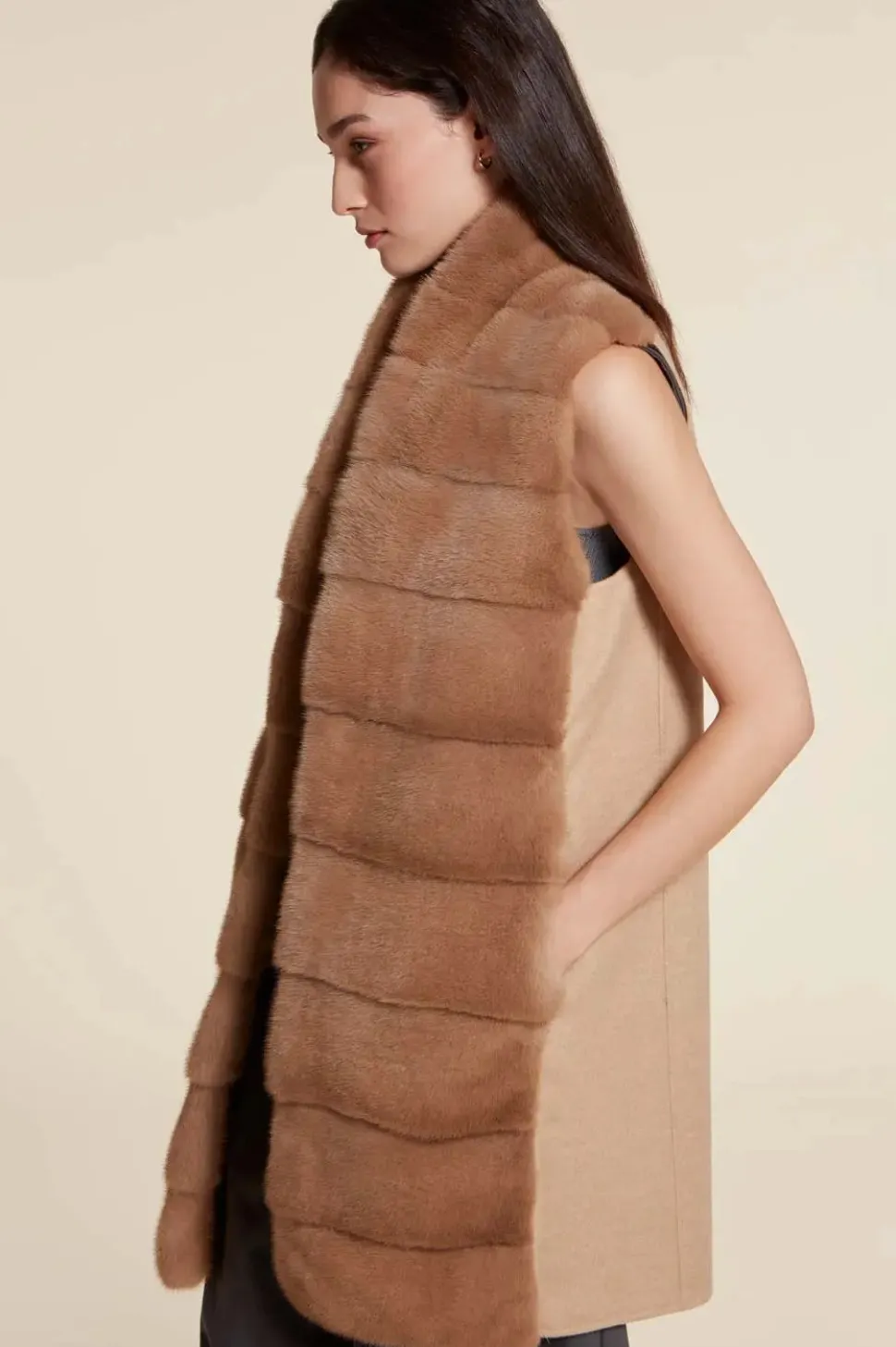 Mink vest for ladies