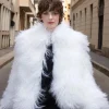 Mongolian lamb fur coat