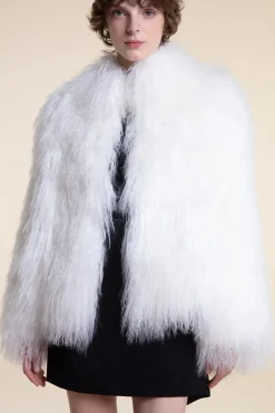 Mongolian lamb fur coat