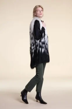Real fox fur gilet