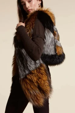 Real fox fur shawl