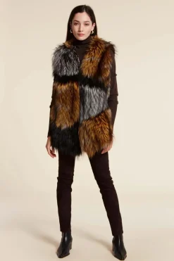 Real fox fur shawl