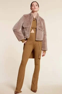 Real fur jacket