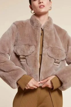 Real fur jacket