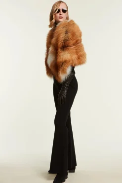 Red fox shawl