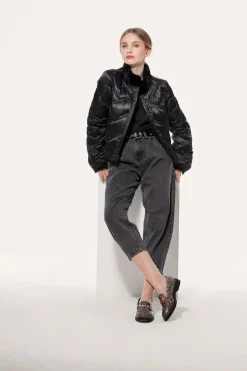 Reversible mink jacket
