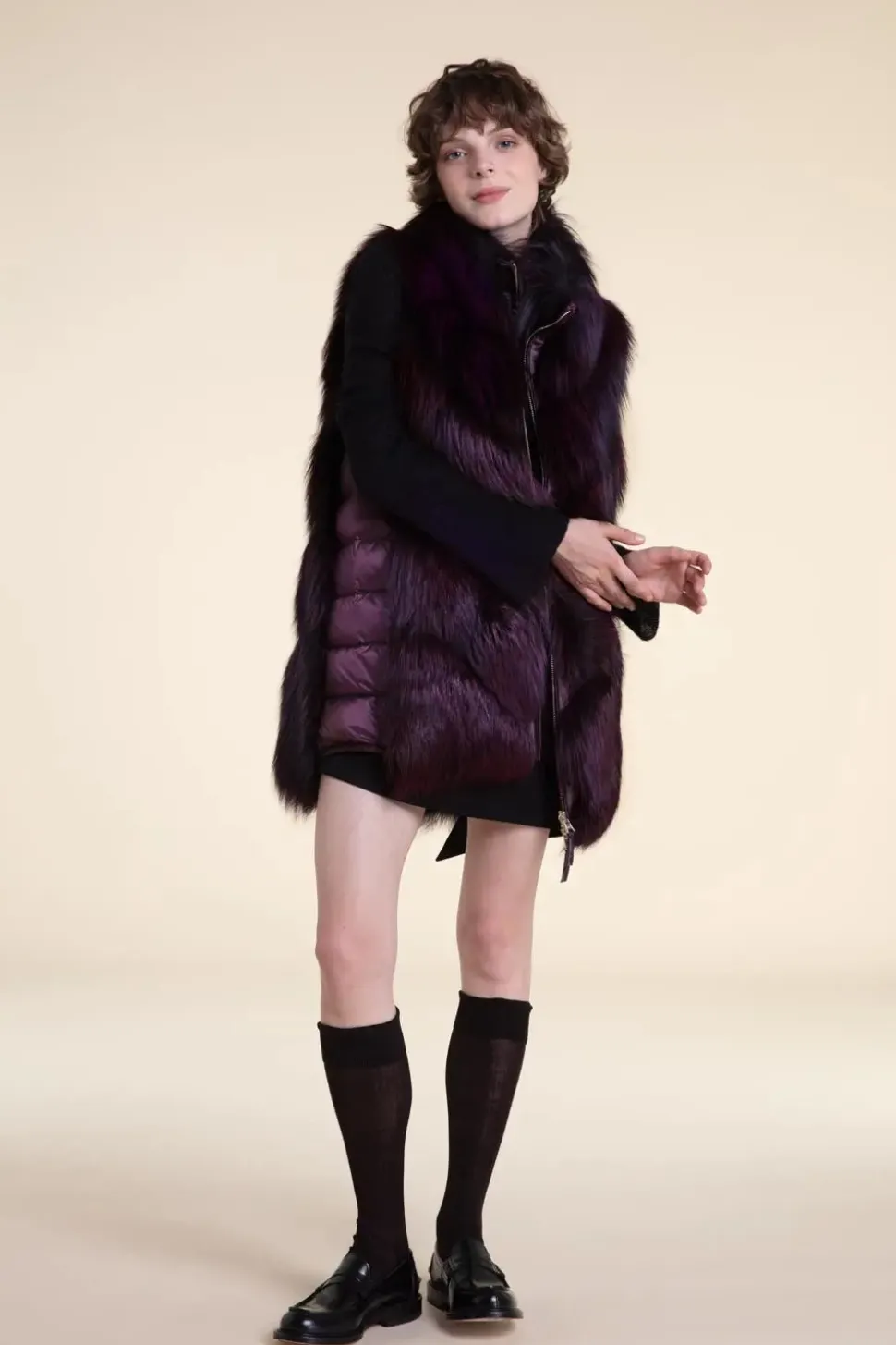 Saga fox fur vest
