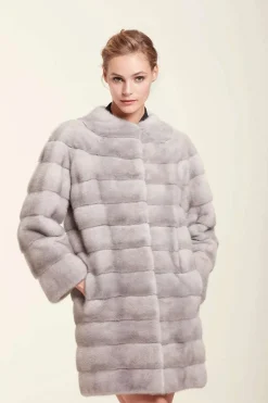 Saphire mink jacket neckless