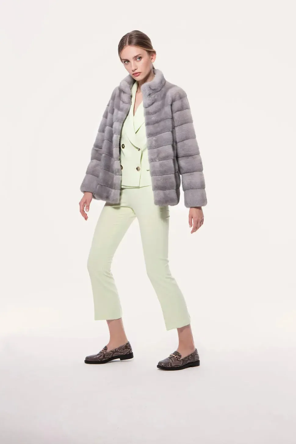 Sapphire mink jacket