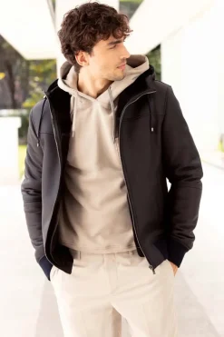 Shearling coat mens with hood